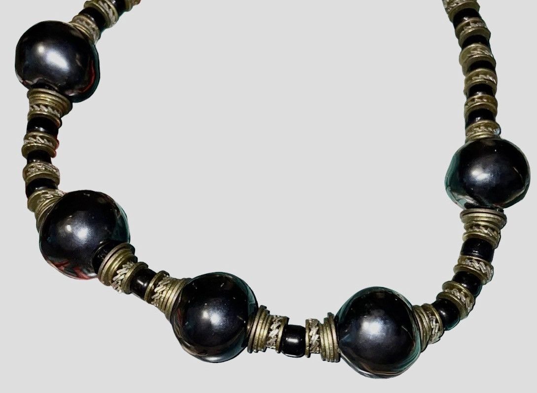 Vintage Estate 80’s Australian Tribe Hematite Necklace Size ONE SIZE - 7 Thumbnail