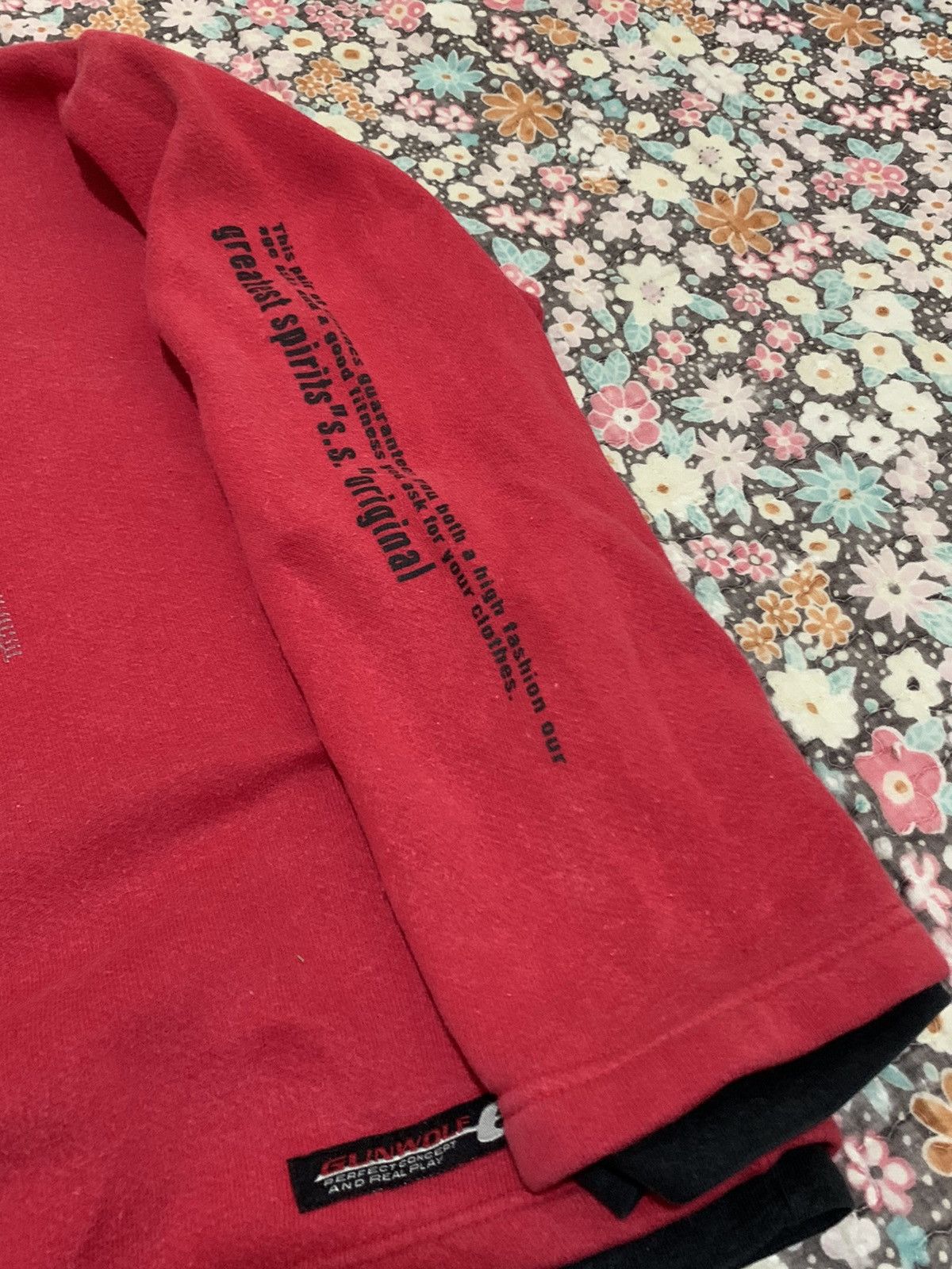 Japanese Brand Gun Wolf Glitter Printed Street Wear Sweatshirt Size US L / EU 52-54 / 3 - 9 Thumbnail