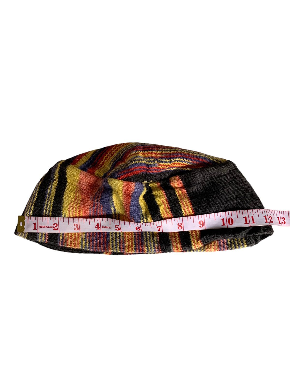Japanese Brand × Kapital × Vintage HIPPIES STYLE 🌈 Multicolour Knitted Big size Beanie Hat Size ONE SIZE - 7 Thumbnail