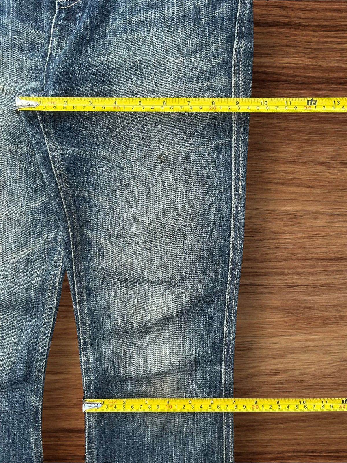 Japanese Brand Vintage Japanese Mud Washed Mid Rise Bootcut Flare Jeans Size 27" / US 4 / IT 40 - 15 Thumbnail