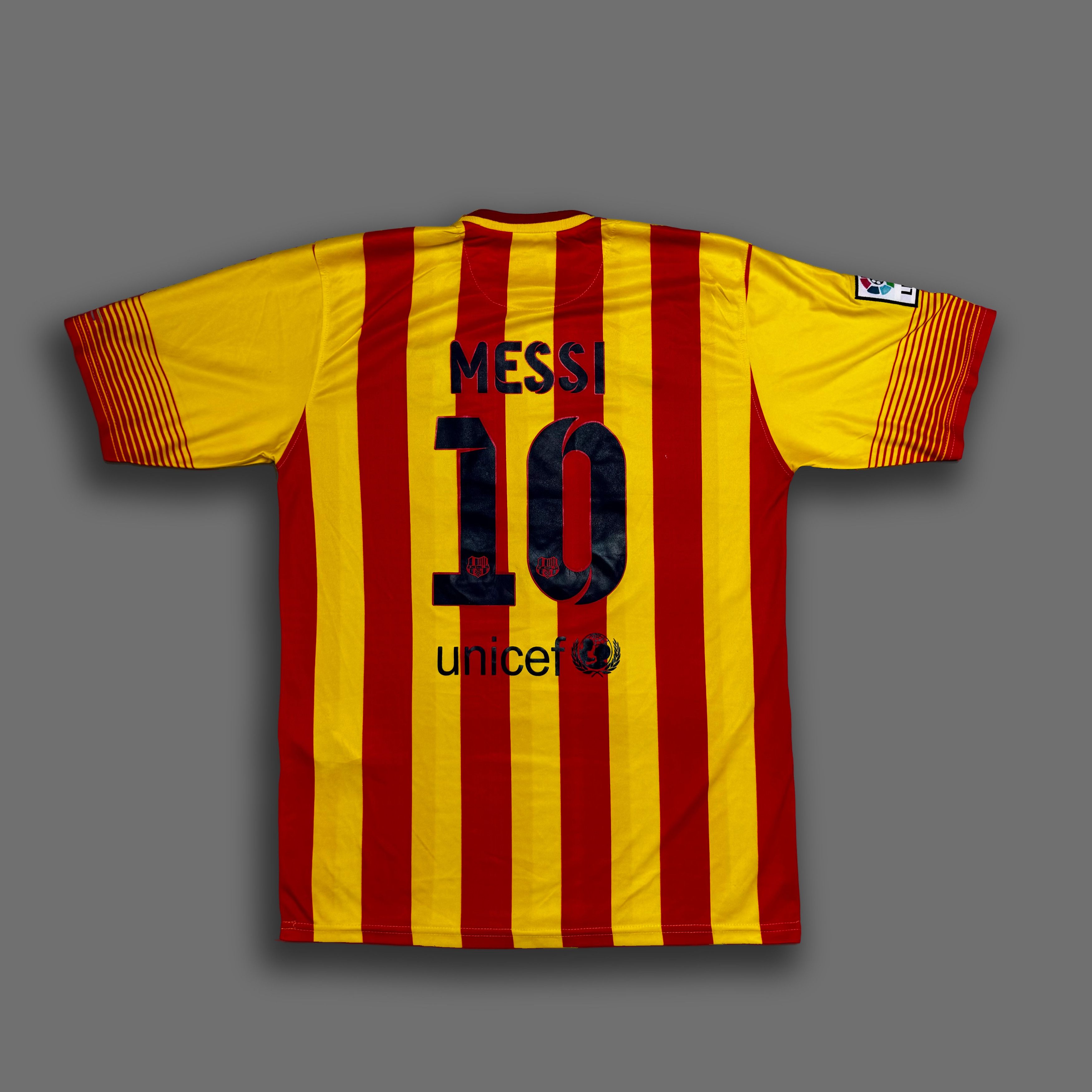 Nike NIKE MESSI BARCELONA 2013-15 AWAY SOCCER JERSEY FAKE Size US XL / EU 56 / 4 - 1 Thumbnail