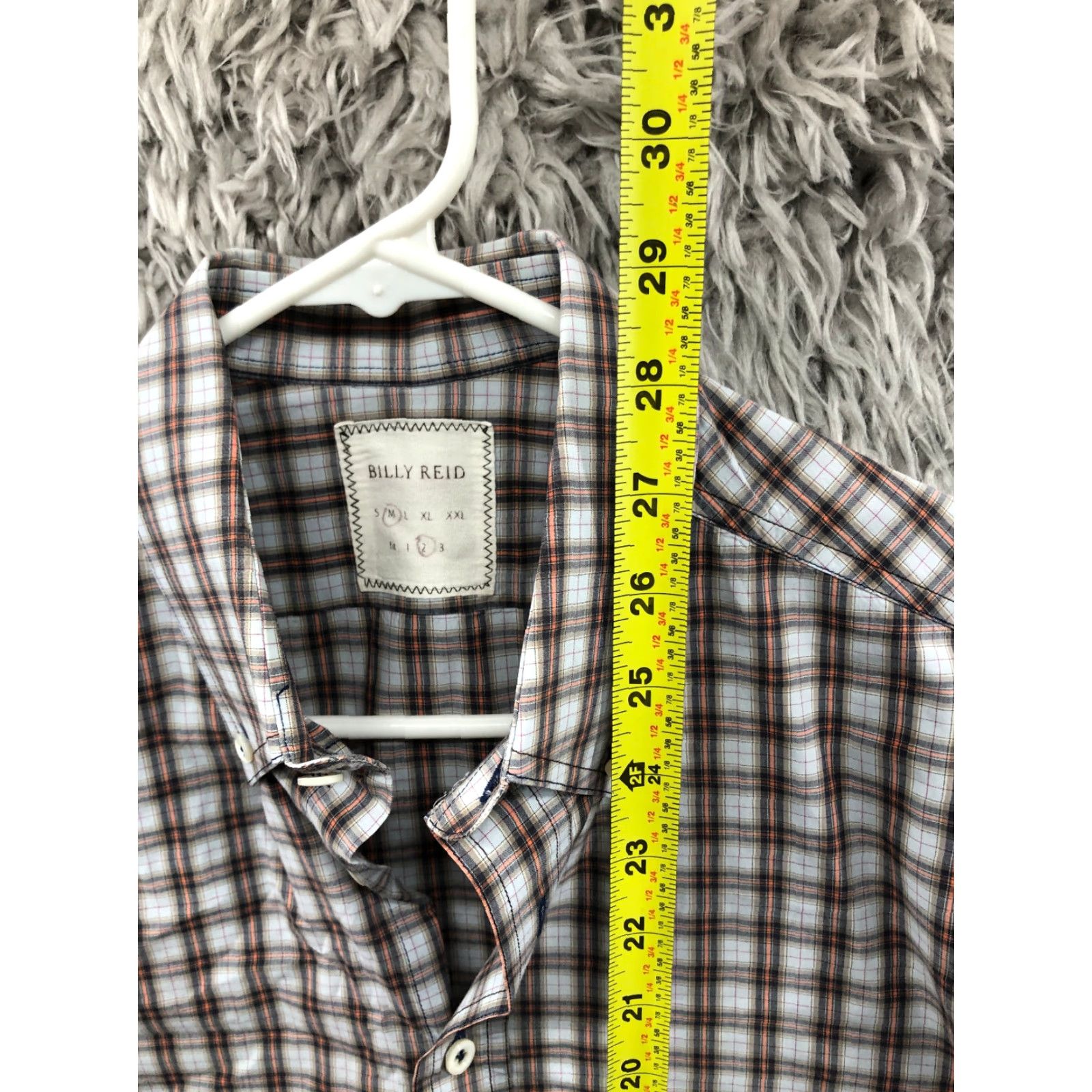 Billy Reid Billy Reid Shirt Size M Mens Long Sleeve Multicolor Plaid Button Down Collar Size US M / EU 48-50 / 2 - 5 Thumbnail
