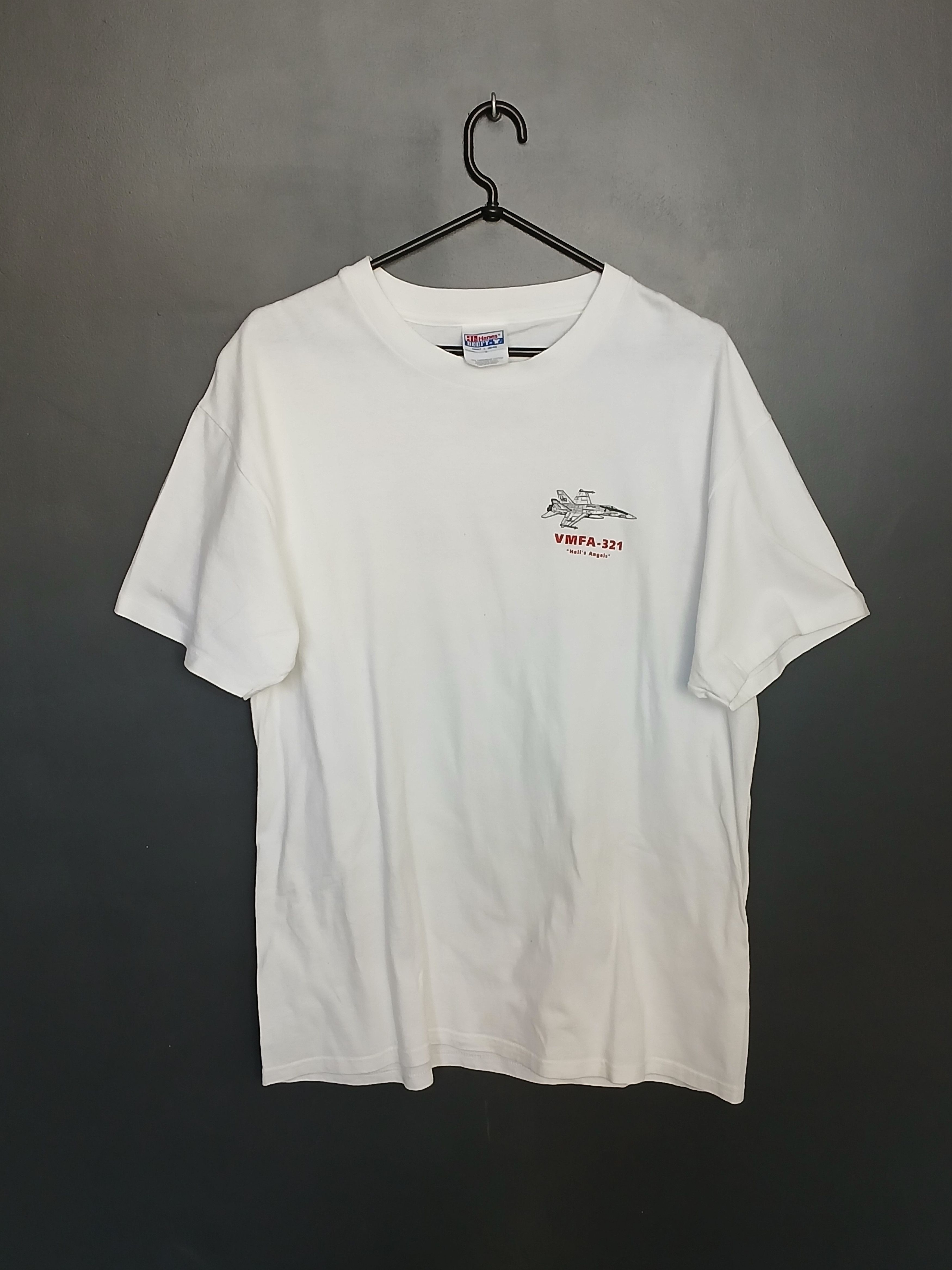 Vintage VMFA - 321 Hell's Angels T-Shirt Size US L / EU 52-54 / 3 - 2 Thumbnail