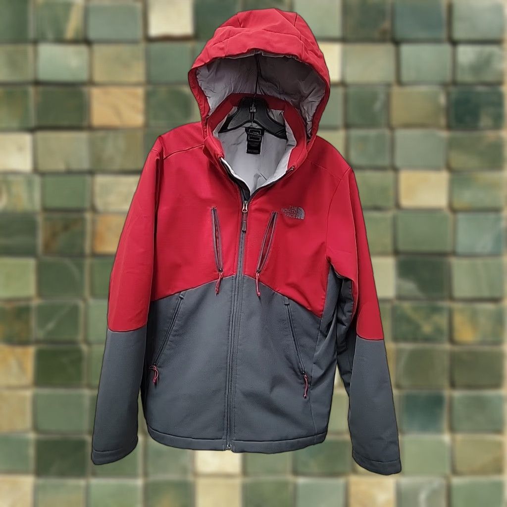 Vintage Northface Apex Elevation Ski Snowboard Jacket Hood Men’s M Red/Gray Size US M / EU 48-50 / 2 - 1 Thumbnail