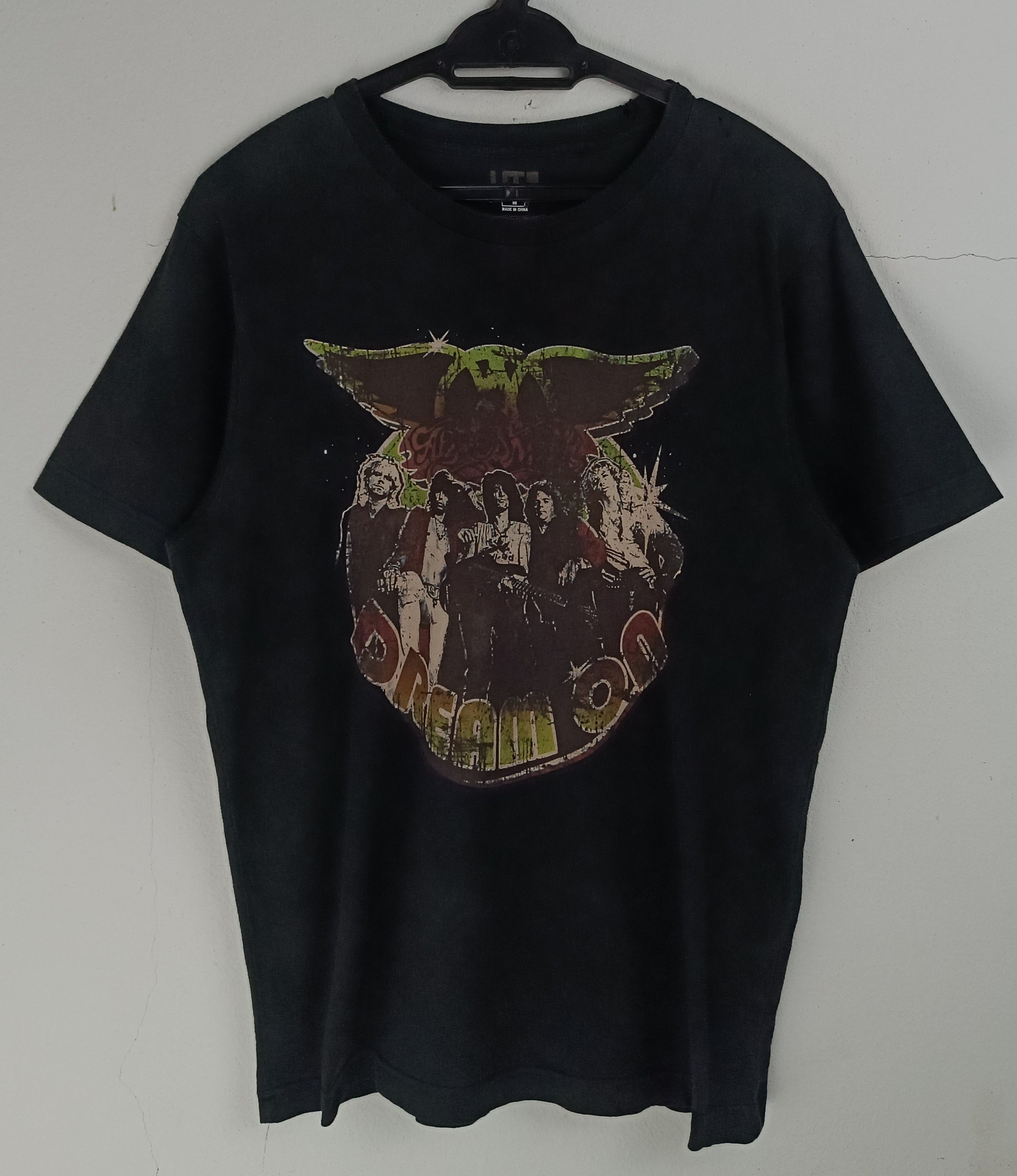 Band Tees THRASHED FADED VINTAGE AEROSMITH DREAM ON kiss bon jovi gnr Size US M / EU 48-50 / 2 - 3 Thumbnail
