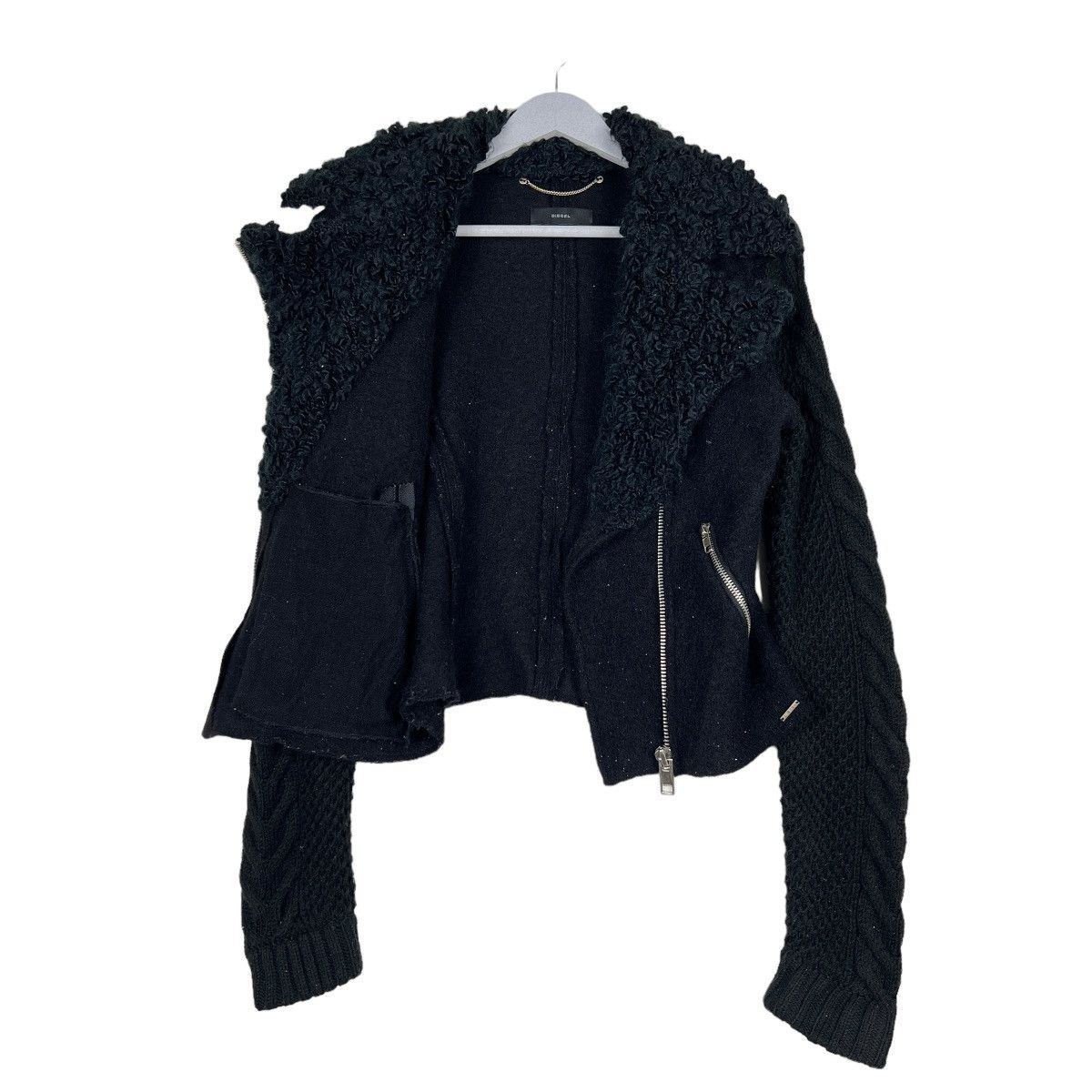Diesel 🔥 DIESEL DOUBLE COLAR WOOL MOTO RIDERS STYLE JACKET Size US S / EU 44-46 / 1 - 9 Thumbnail