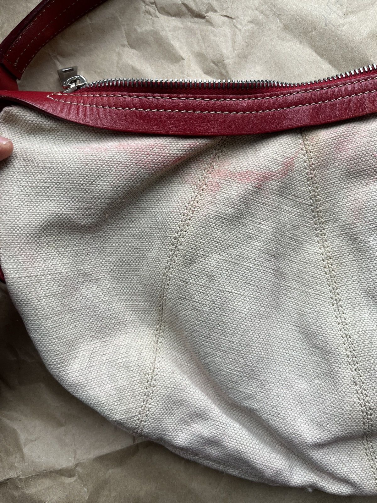 Bally BALLY Canvas Leather Hobo Bag Size ONE SIZE - 12 Thumbnail