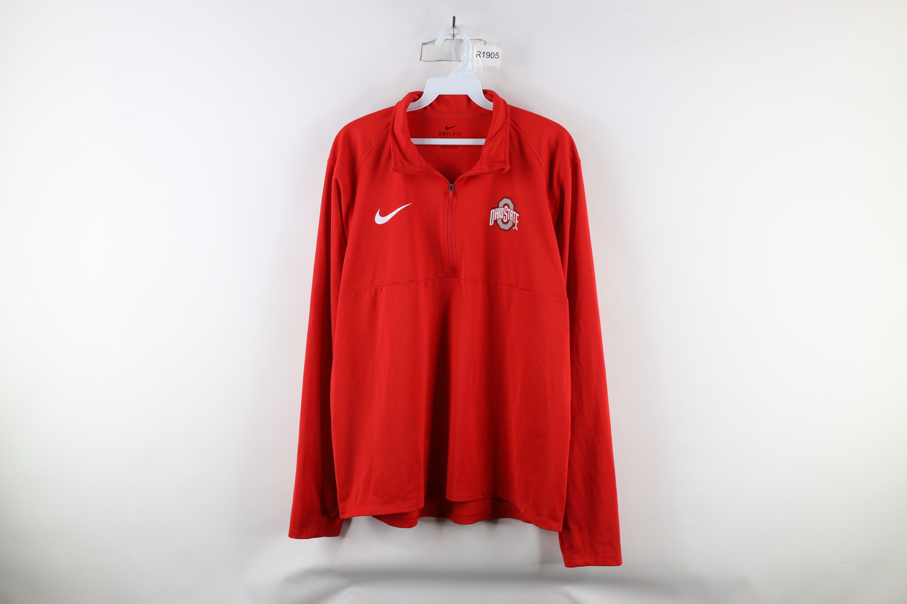 Nike × Vintage Nike Out Ohio State University Half Zip Pullover Sweater Top Size US L / EU 52-54 / 3 - 1 Thumbnail