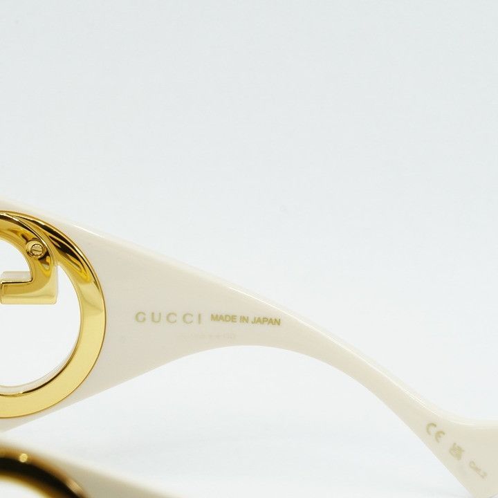 Gucci Gucci GG1255S 002 Sunglasses Ivory Butterfly Frame Size ONE SIZE - 8 Thumbnail
