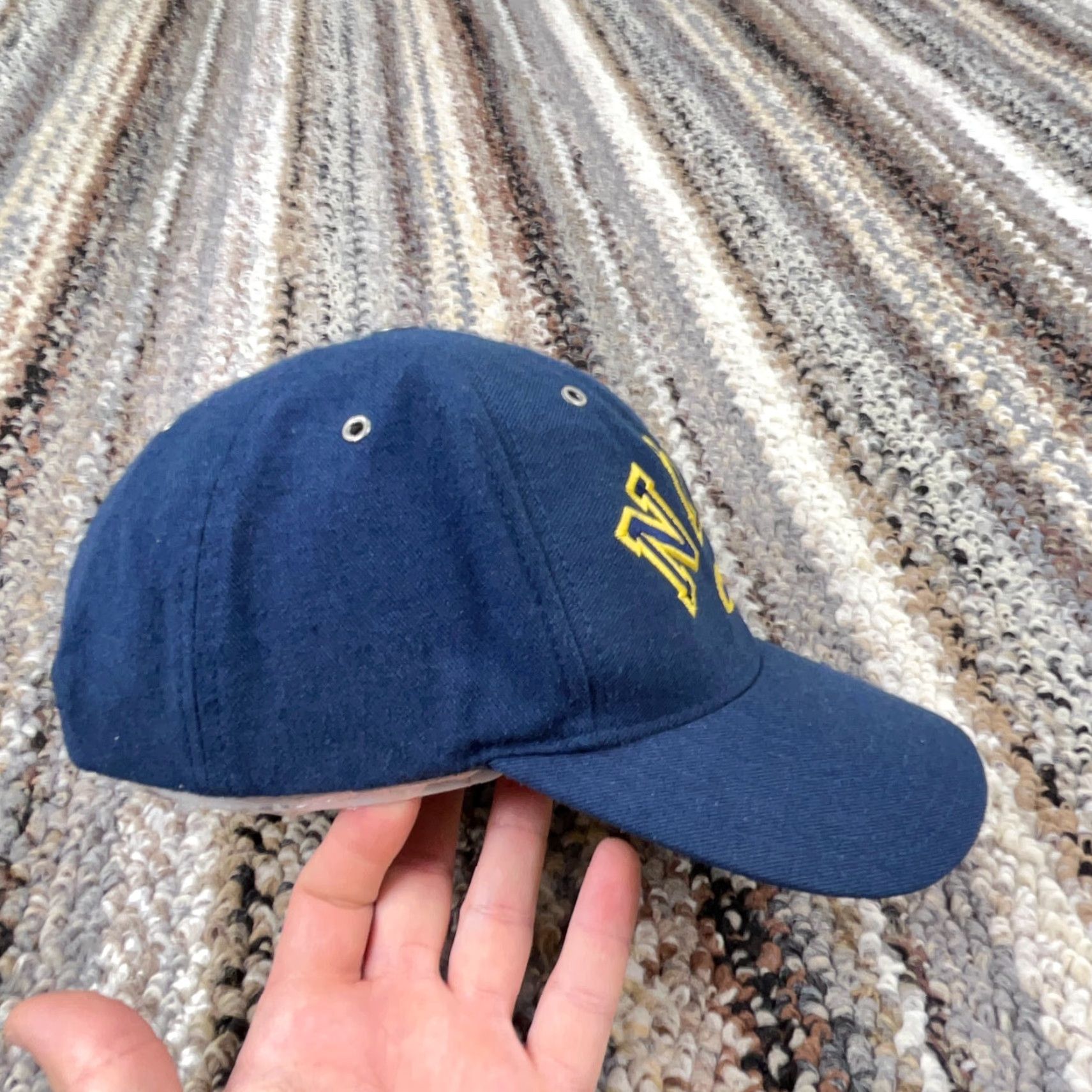 Nike VINTAGE Nike Baseball Cap Hat Snapback Men Adjustable Blue 90s Sports Logo Outdoor Size ONE SIZE - 6 Thumbnail