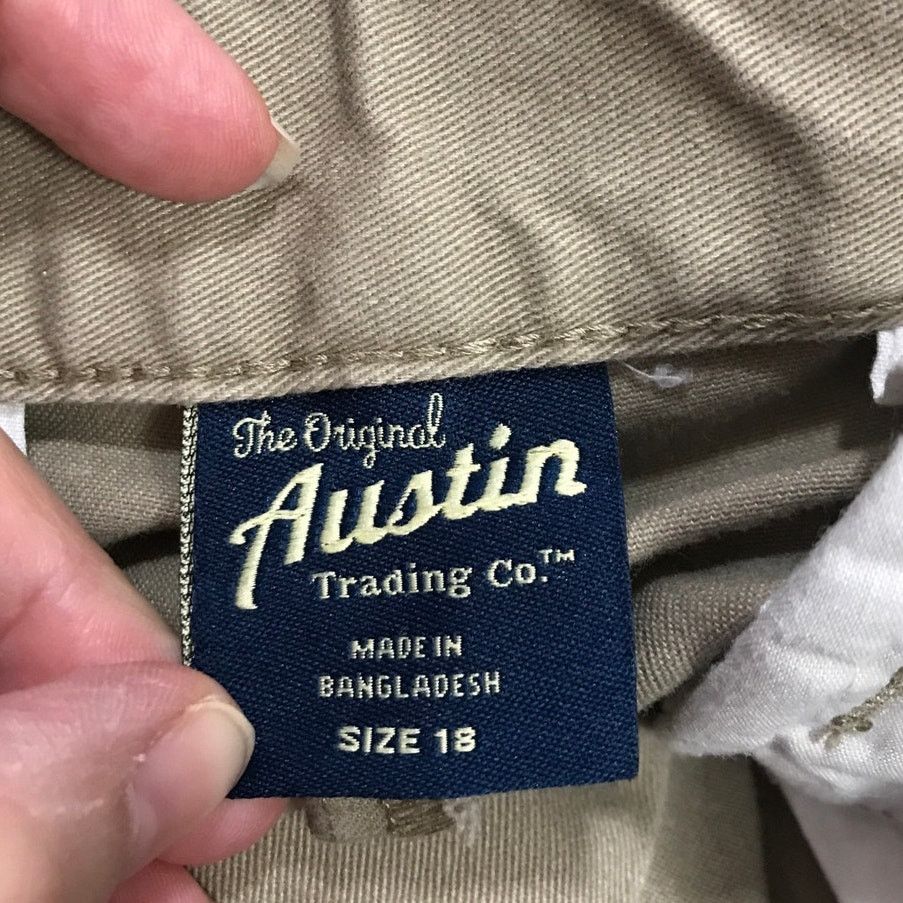 Other Austin Khaki School Uniform Adjustable Waist Shorts Boys 18 Size 40" / US 18 - 3 Thumbnail
