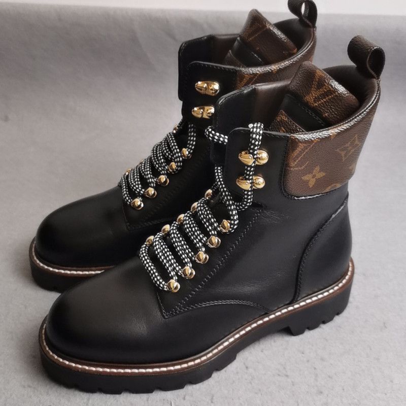 Louis Vuitton Louis Vuitton Black Territory Ankle Boots for Women -2505 Size US 6 / IT 36 - 1 Thumbnail