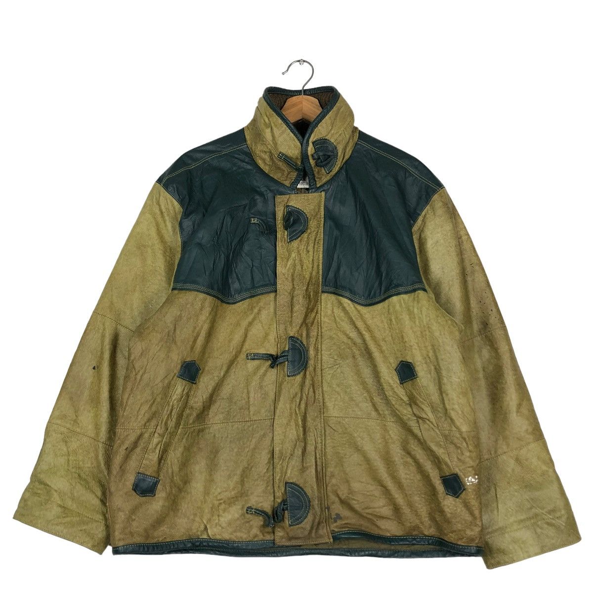 Japanese Brand 🔥VTG SHEEPSKIN LEATHER JACKET CION GINZA TOKYO ISSEY MIYAKE Size US M / EU 48-50 / 2 - 1 Thumbnail