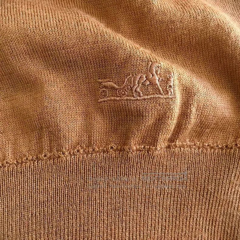 Hermes Hermes Silk cashmere carriage embroidery top, lightweight Size XXS / US 00 / IT 34 - 3 Thumbnail