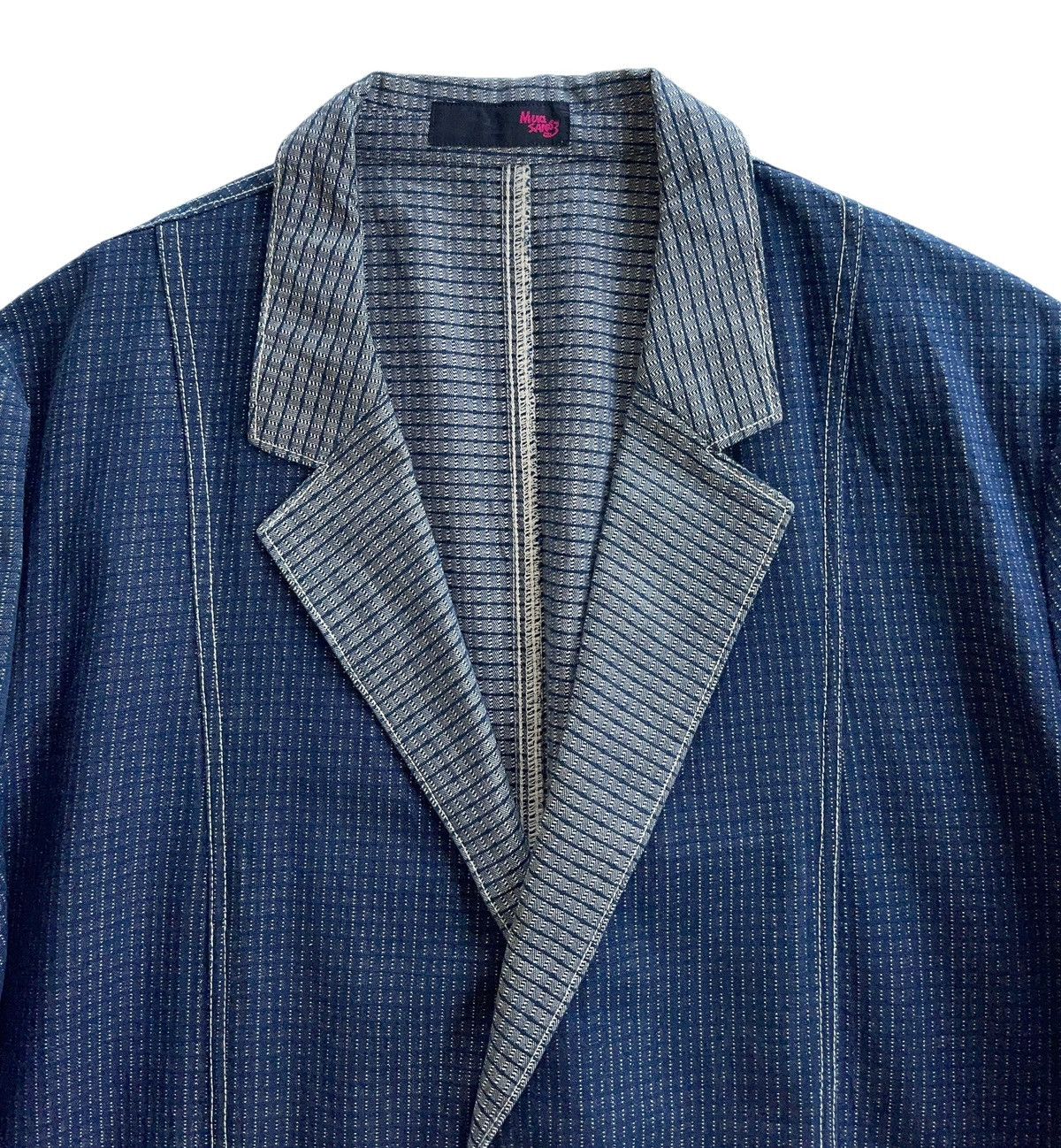 Japanese Brand MuuSan63 Japan Indigo Worker Chore Jacket Size US XL / EU 56 / 4 - 4 Thumbnail