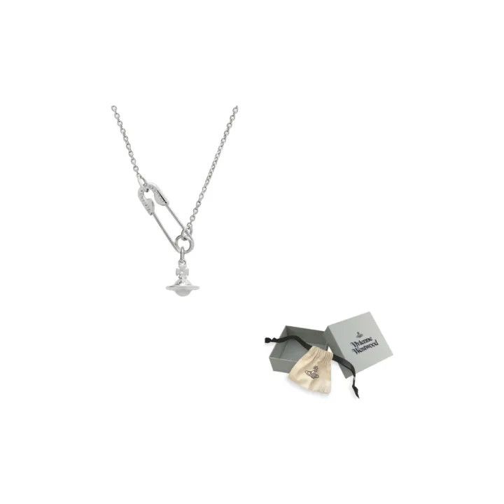 Vivienne Westwood Vivienne Westwood Safety Pin Pendant Necklace 0079 Size ONE SIZE - 1 Thumbnail
