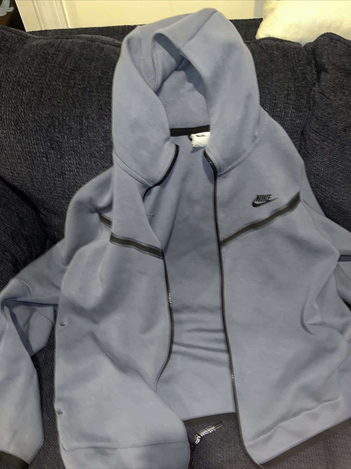 nike tech knit blue