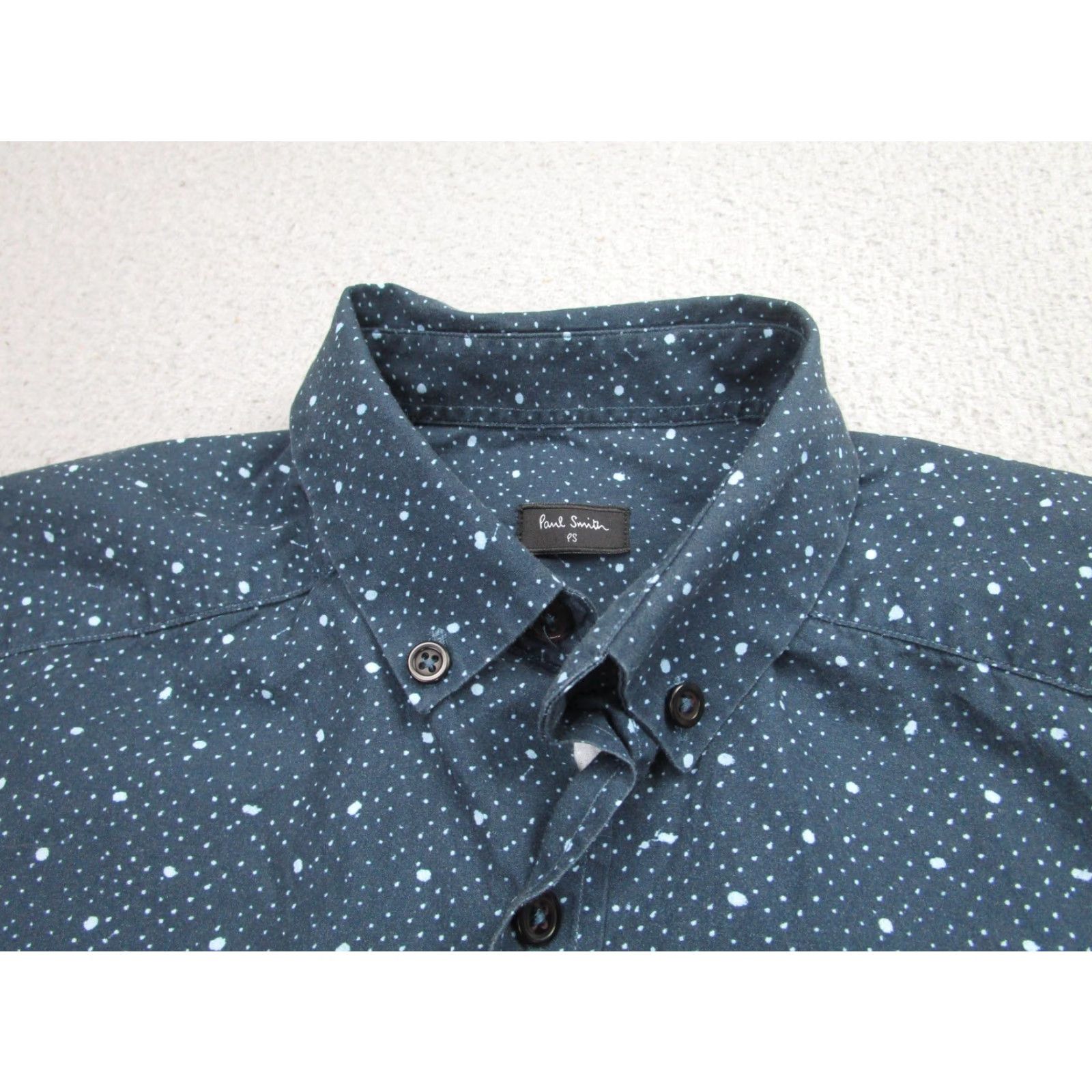 Paul Smith Paul Smith Shirt Men Small Blue White Dot Pattern Button-Up Long Sleeve Casual Size US S / EU 44-46 / 1 - 3 Thumbnail