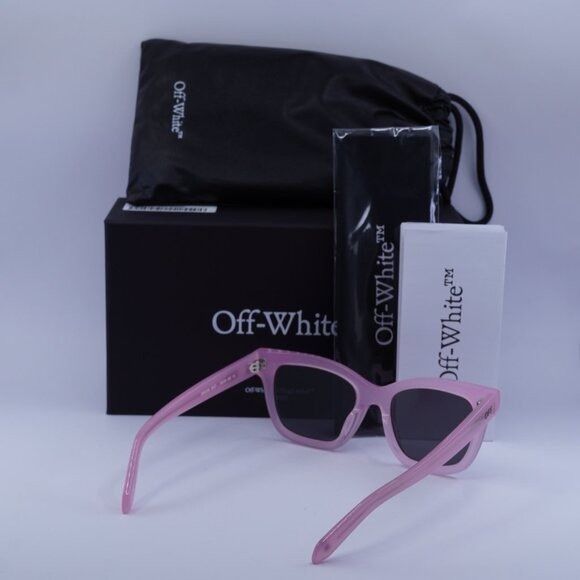 Off-White Off-White OERI143 LINCOLN 3007 Sunglasses Pink Square Frame Size ONE SIZE - 10 Thumbnail