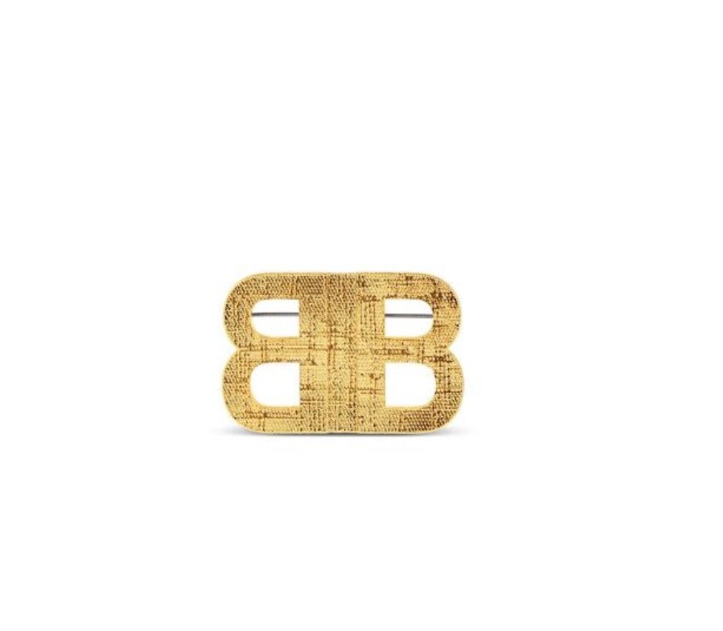 Balenciaga Balenciaga BB Textured Brooch Size ONE SIZE - 1 Preview