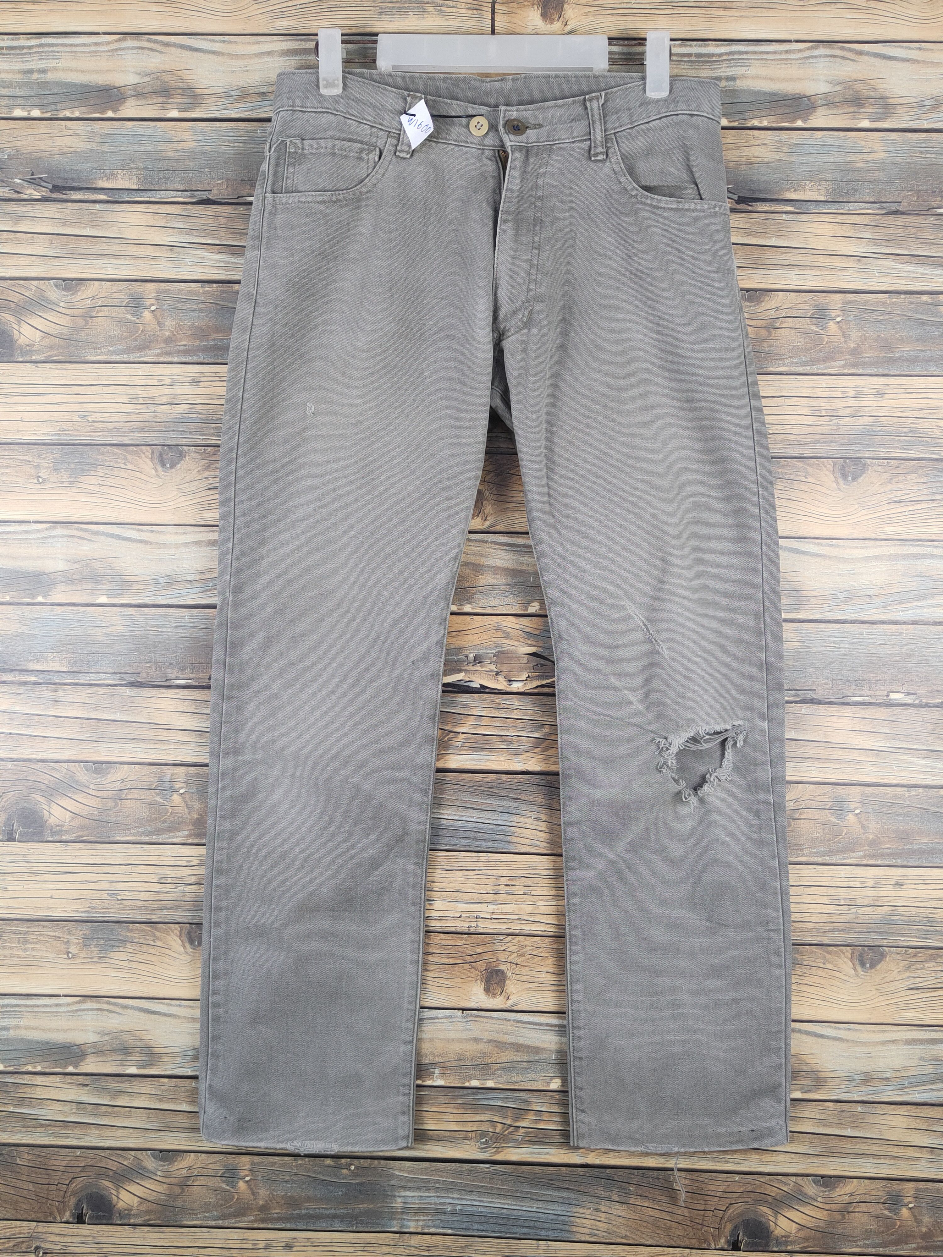 Japanese Brand Eifice Gray ripped distressed Casual cargo Pants #W1600 Size 30" / US 8 / IT 44 - 1 Thumbnail