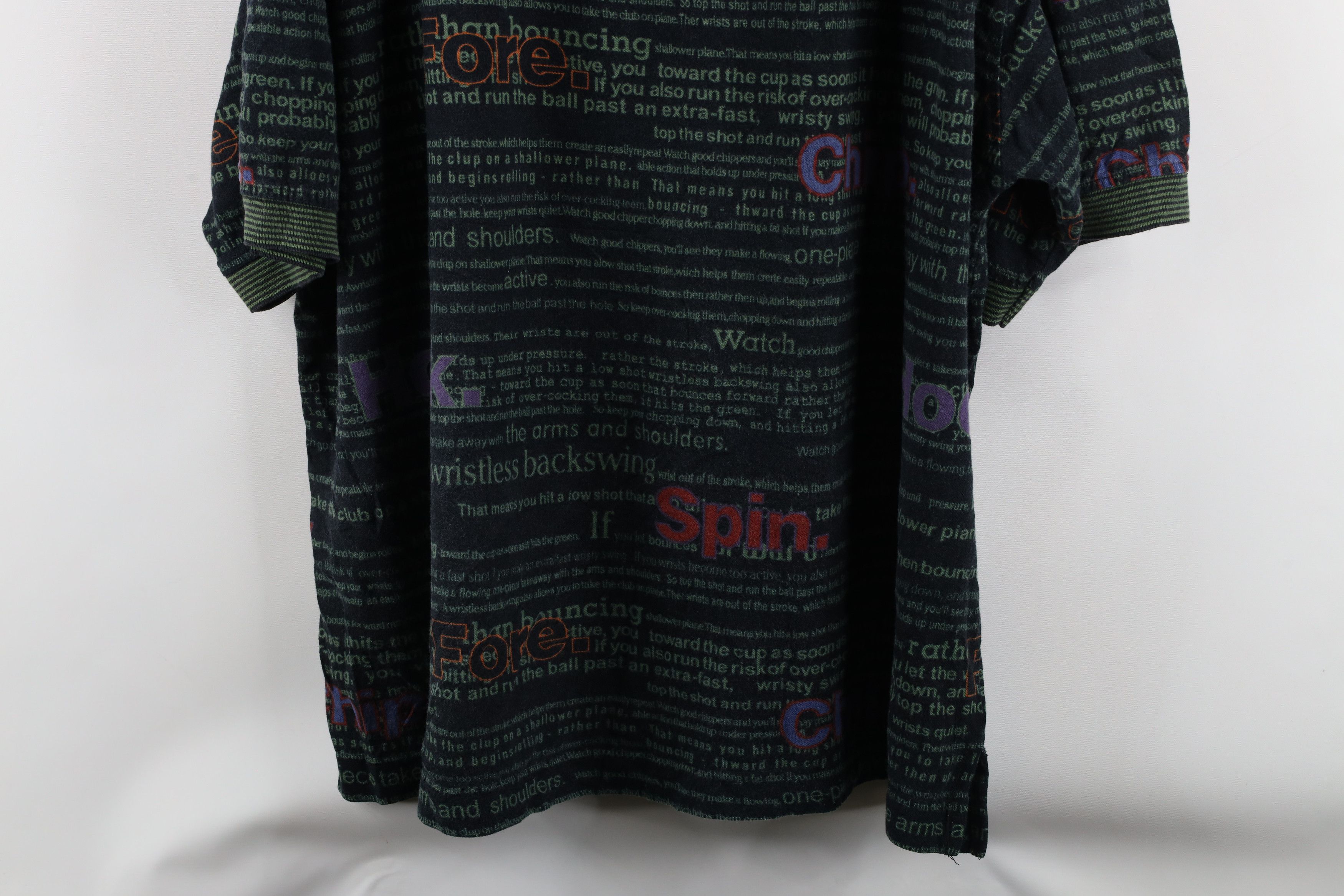 Vintage Vintage 90s Streetwear Over Print Golf Collared Polo Shirt Size US XL / EU 56 / 4 - 9 Thumbnail
