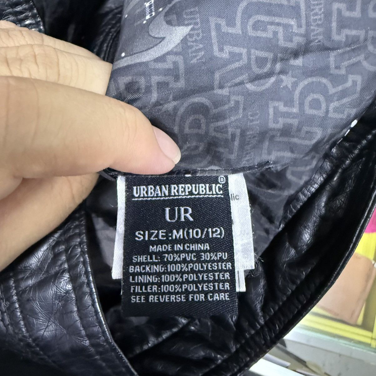 Urban Republic Black Leather Biker Jacket Size US XS / EU 42 / 0 - 9 Thumbnail