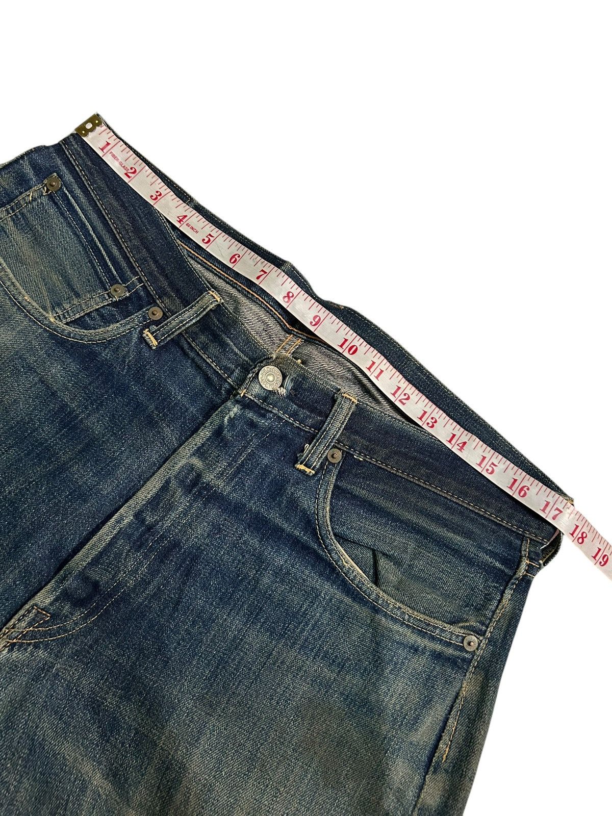 Japanese Brand × Kapital × Vintage JOE McCOY Selvedge Distressed Vtg Denim Jeans Size US 35 - 18 Thumbnail