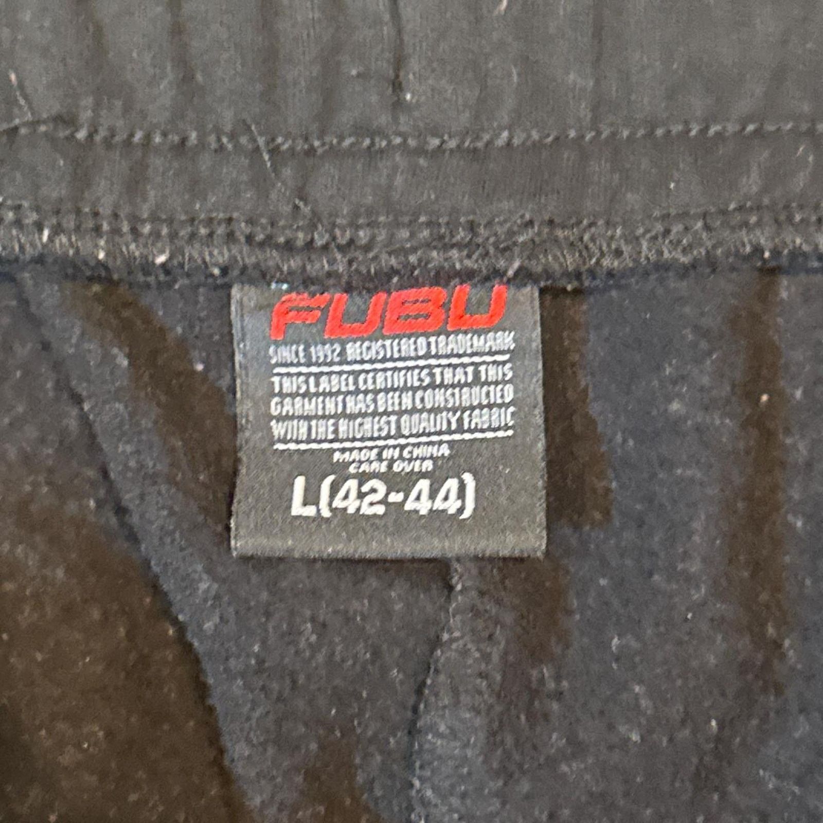 Fubu Vintage Y2K Black FUBU Jogger Sweatpants Size L Size US 36 / EU 52 - 3 Thumbnail