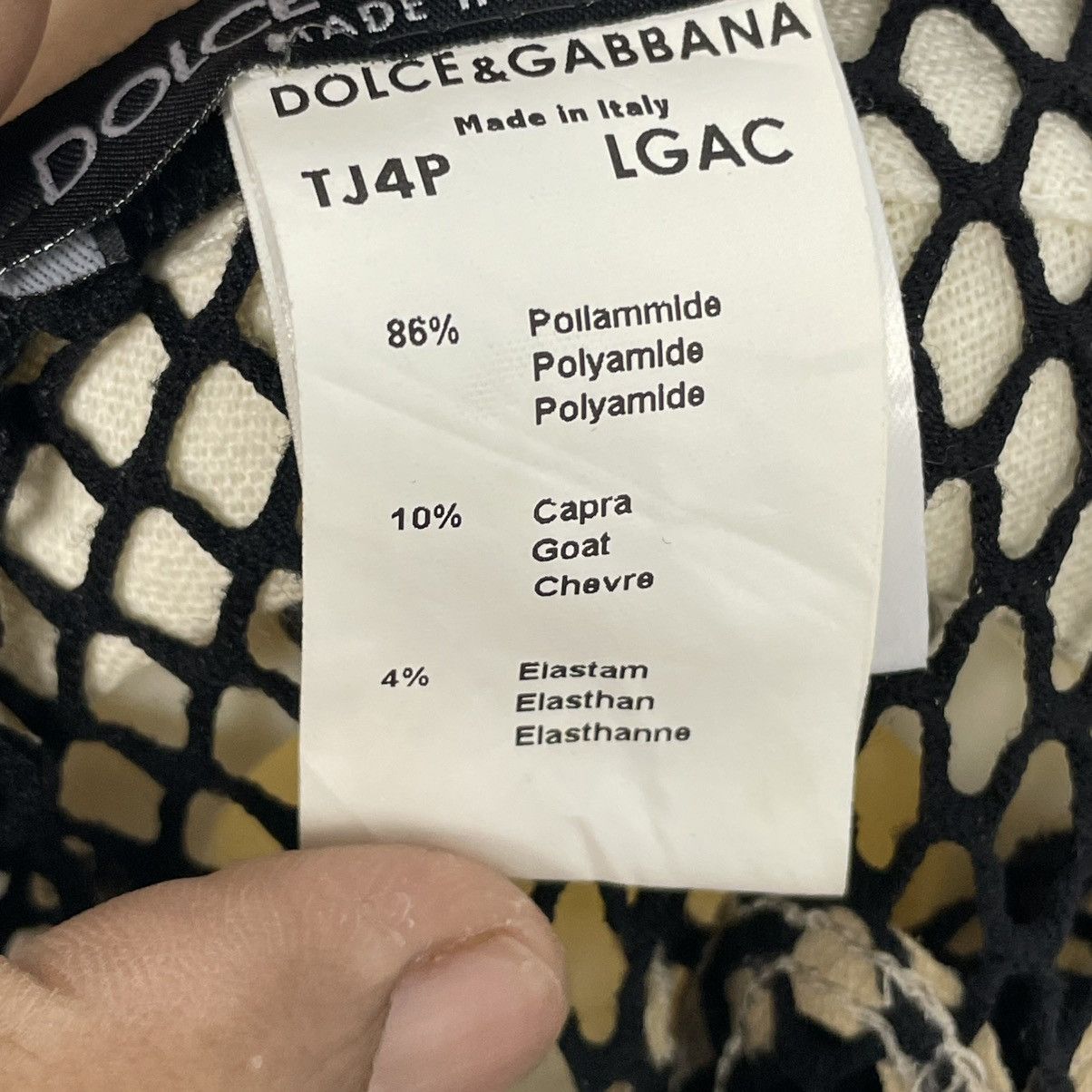 Dolce & Gabbana Dolce Gabbana Mesh Tank Top Leather Logo & Back Spellout Size S / US 4 / IT 40 - 9 Thumbnail