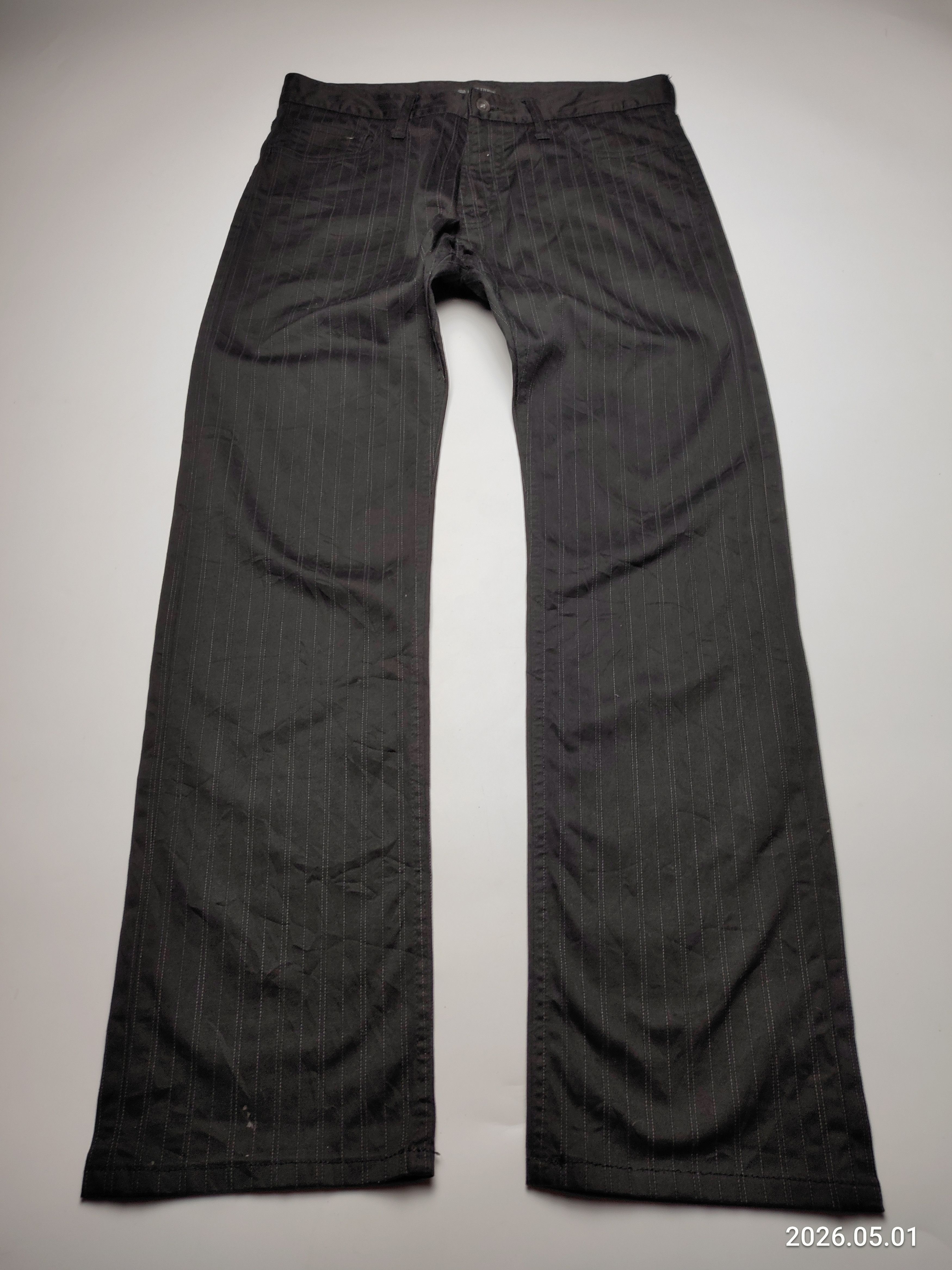 Japanese Brand Root Three cotton stripe flare chino pants jeans Size US 30 / EU 46 - 1 Thumbnail