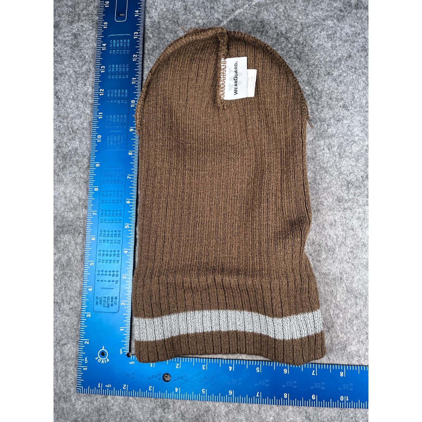 Vintage Vestis Uniforms Beanie Toque Adult One Size Brown Knit 100% Acrylic Workwear Size ONE SIZE - 4 Thumbnail
