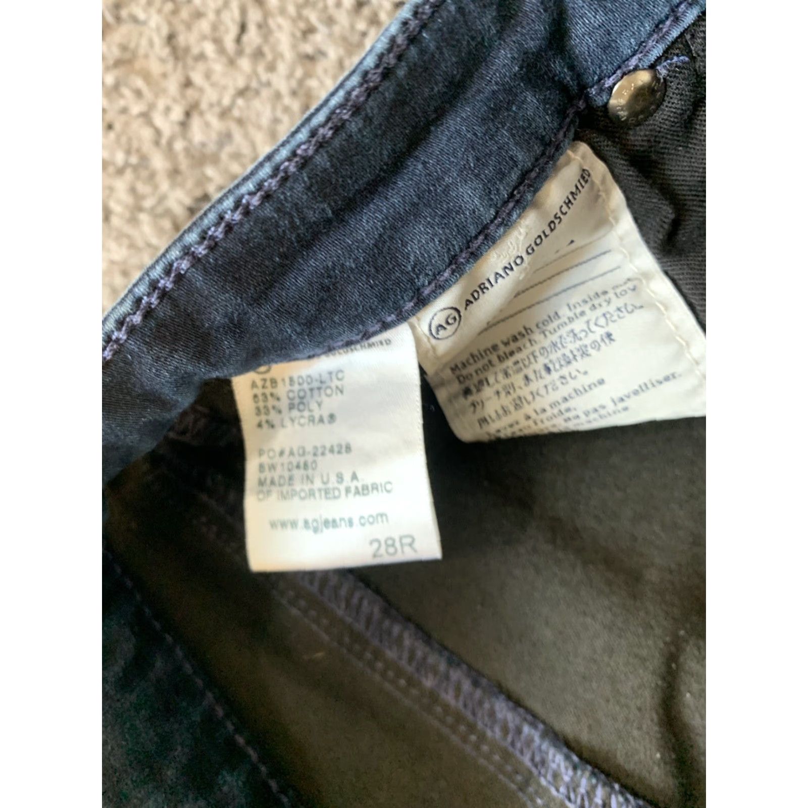 Vintage AG Adriano Goldschmied The Absolute Legging Extreme Skinny Women's Jeans 28R Denim Blue 31 in Pockets Stretch Zip Button Modern Womens Size 28" / US 6 / IT 42 - 8 Thumbnail