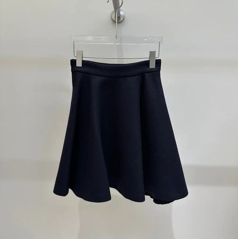 Miu Miu Miu Miu Black Wool Skirt Size S 0089 Size 23" - 1 Thumbnail