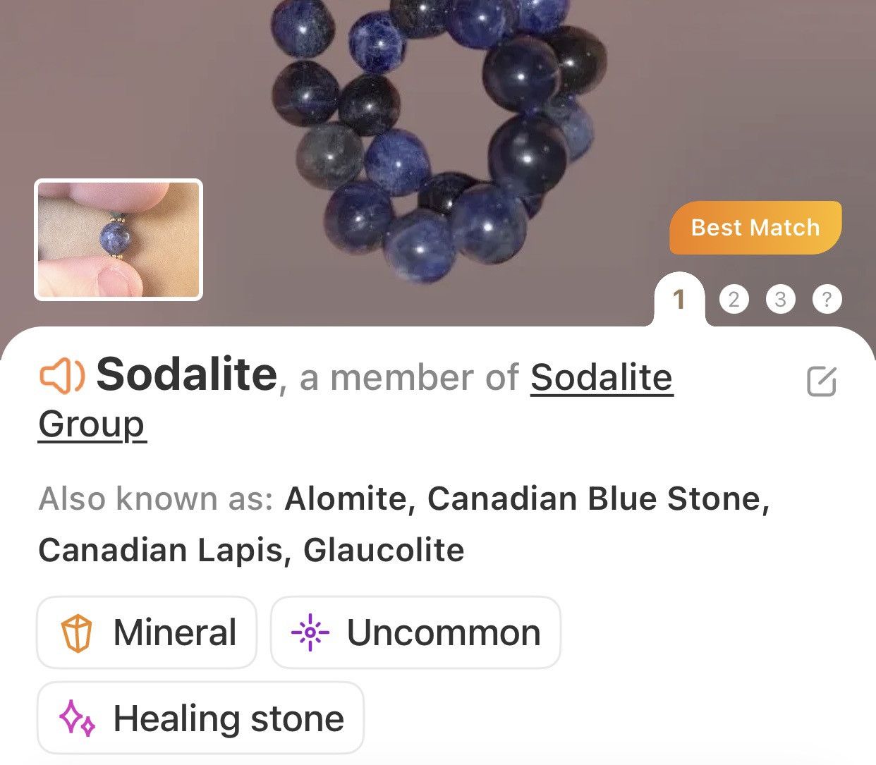 Handmade Handcrafted sodalite dragon vein agate hematite necklace set Size ONE SIZE - 8 Thumbnail
