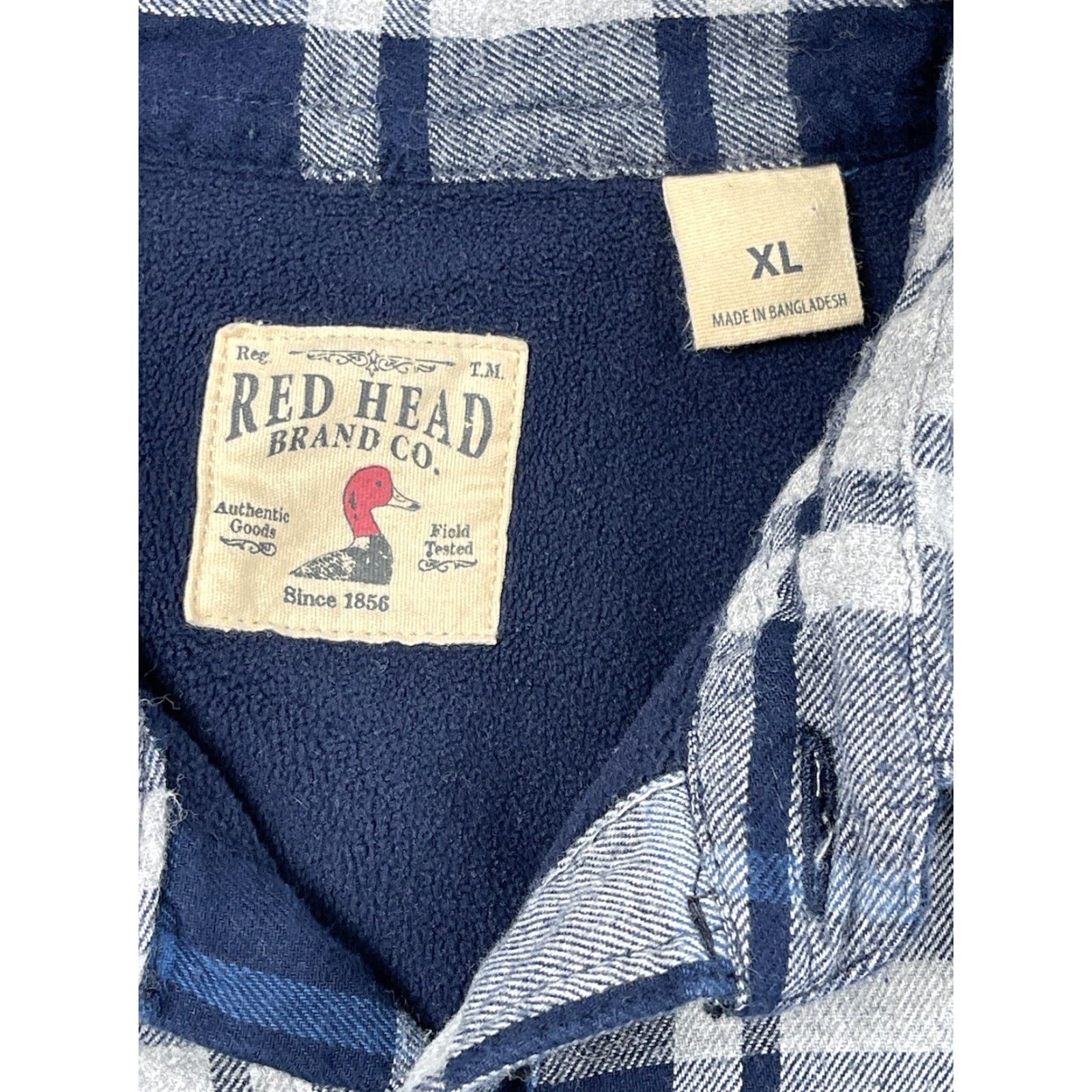Vintage RedHead Mens XL Jacket Flannel Shacket Heavyweight Plaid Button-Up Size US XL / EU 56 / 4 - 3 Thumbnail