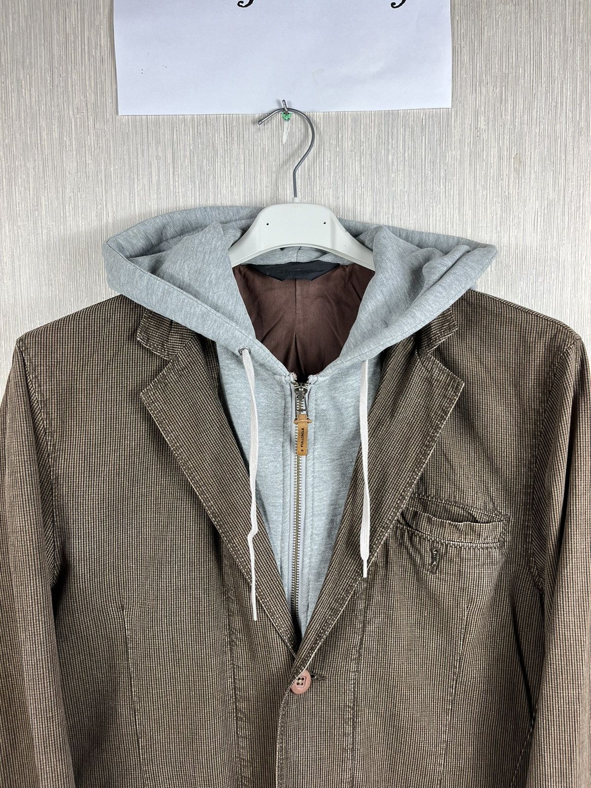 Japanese Brand × Vintage Vintage Fullcircle suit hoodie zip hooded blazer y2k jacket Size US L / EU 52-54 / 3 - 6 Thumbnail