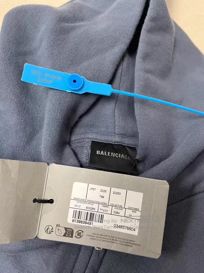 Balenciaga Balenciaga Embroidered Zipper Hooded Open-Front Jacket Swe Size US M / EU 48-50 / 2 - 5 Thumbnail
