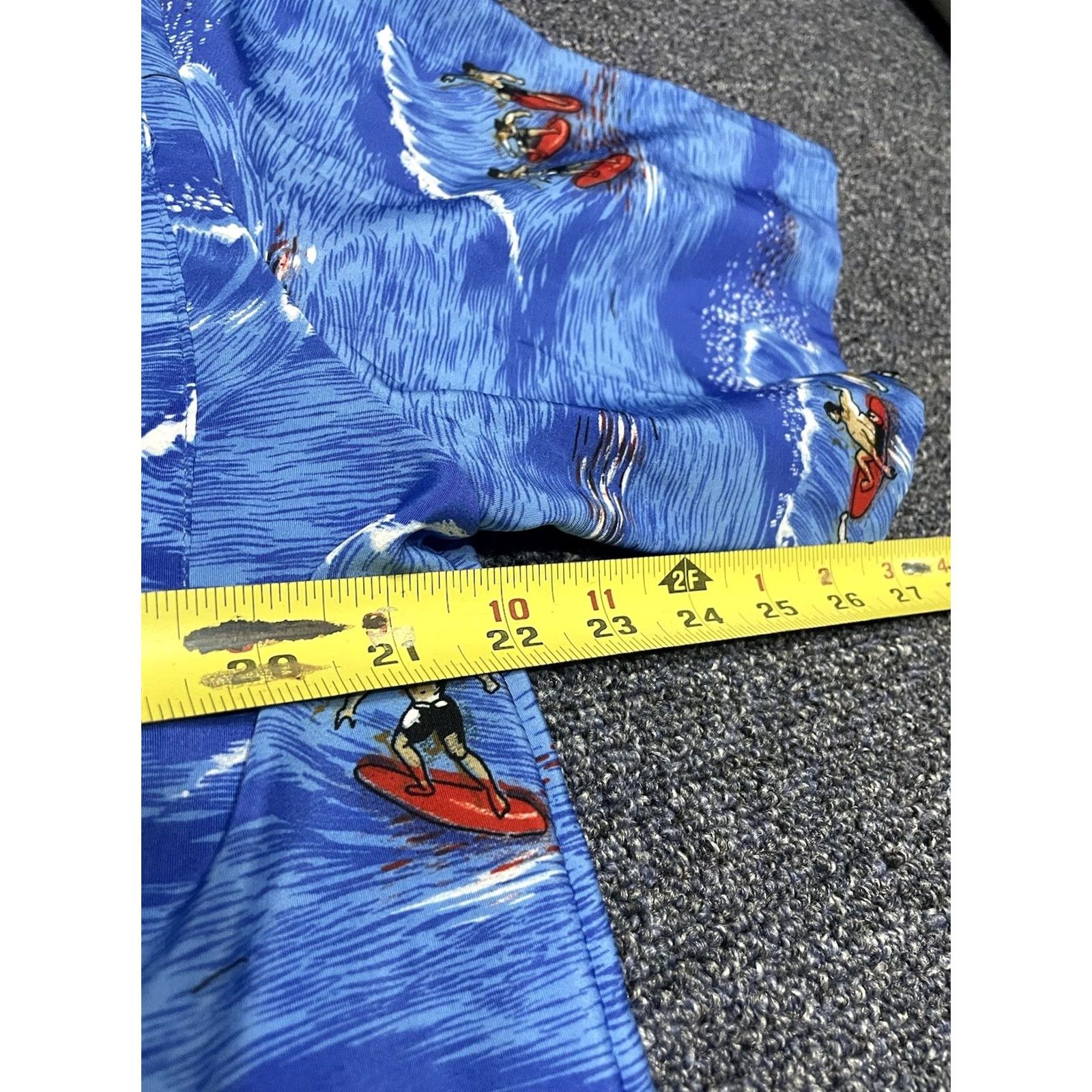 ALOHAS VINTAGE Uluwatu Hawaiian Shirt Mens L Surfboard Beach Tiki Aloha Rayon Blue Shirt Size US L / EU 52-54 / 3 - 4 Thumbnail