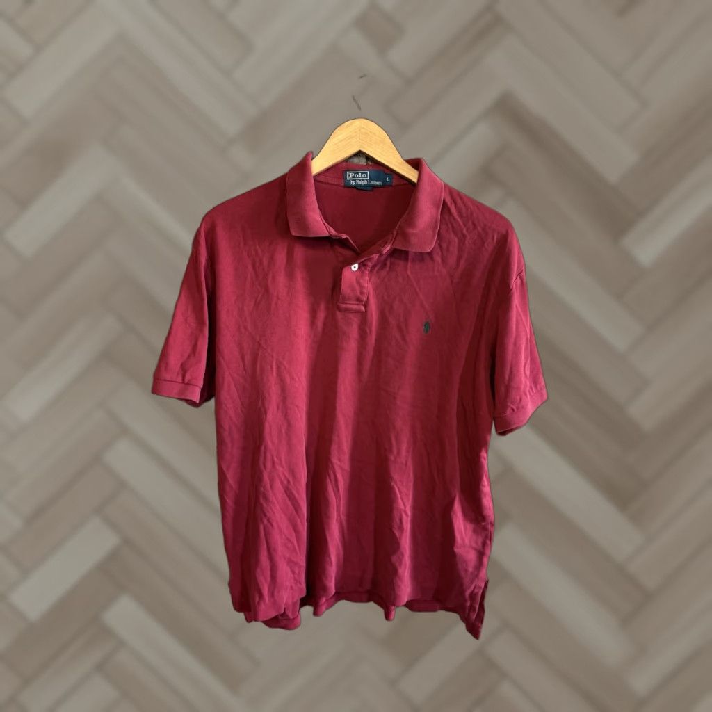 Polo Ralph Lauren Polo Ralph Lauren Mens Red Short Sleeve Polo Shirt L Size US L / EU 52-54 / 3 - 1 Thumbnail