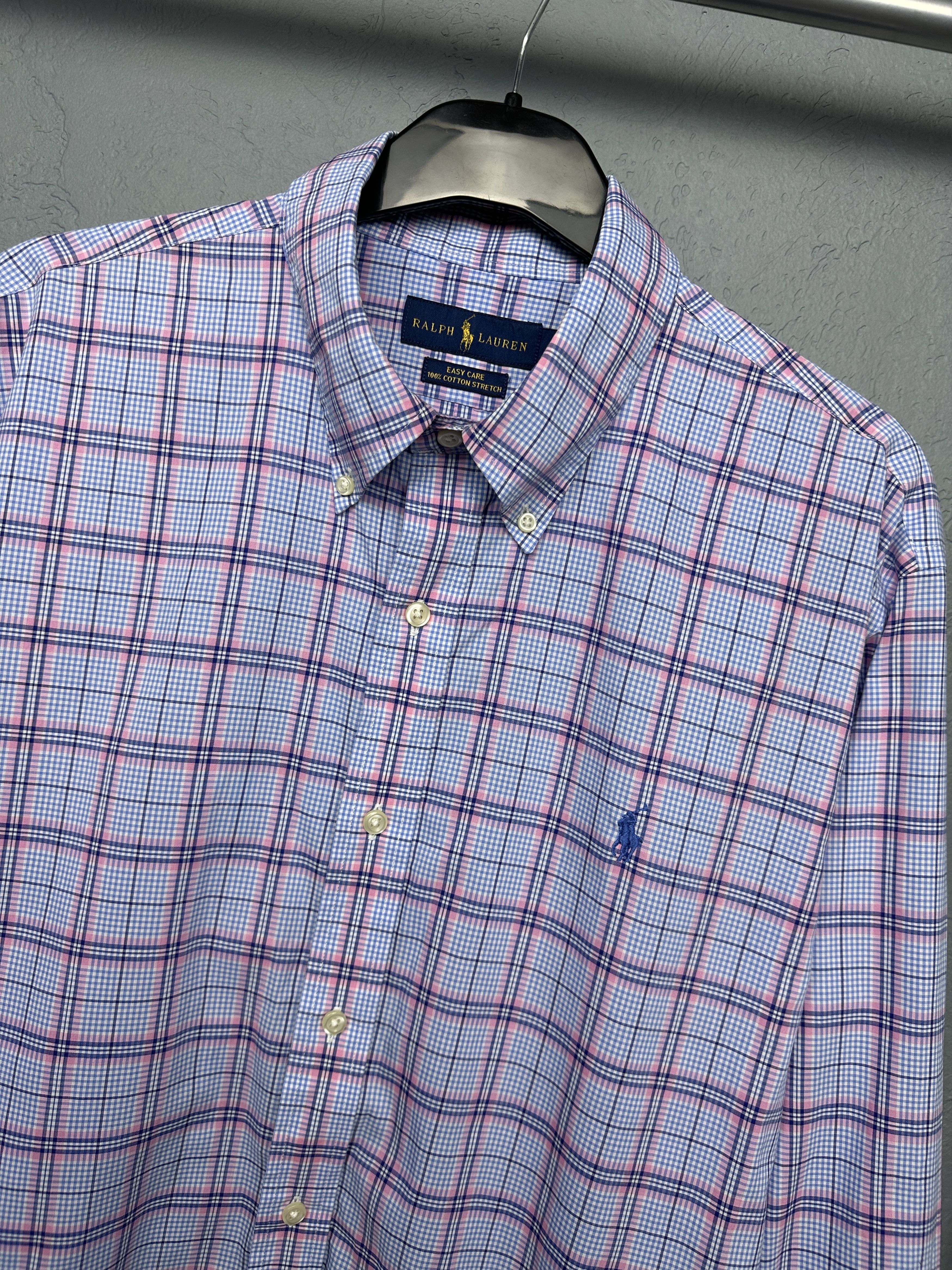 Polo Ralph Lauren Polo Ralph Lauren Mens Long Sleeve Check Shirt Size US XL / EU 56 / 4 - 2 Thumbnail