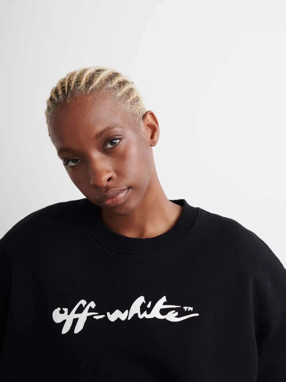 Off-White Black Painter Logo Snap Tee Dress Size L / US 10 / IT 46 - 3 Thumbnail