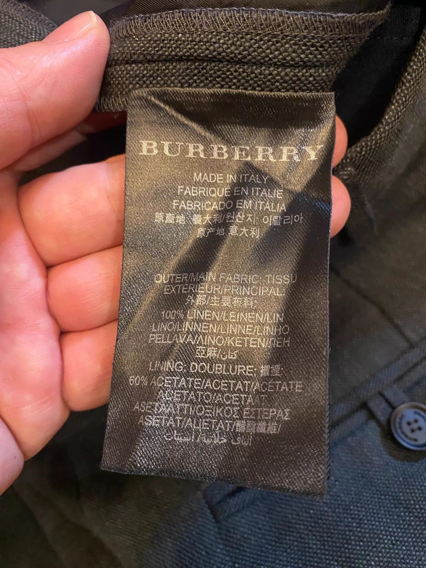 Burberry Burberry Prorsum Heavy Linen Dark Gray Pants Sz 46 Size US 30 / EU 46 - 7 Thumbnail