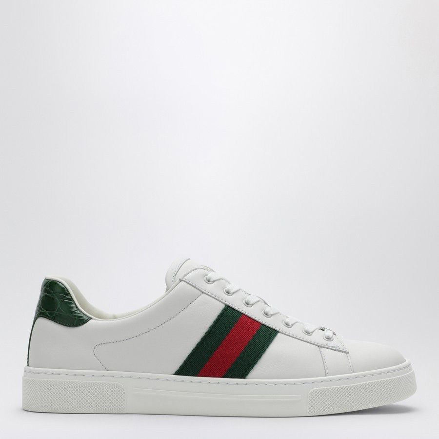 o1d2blof0824 Ace Sneaker With Web in White