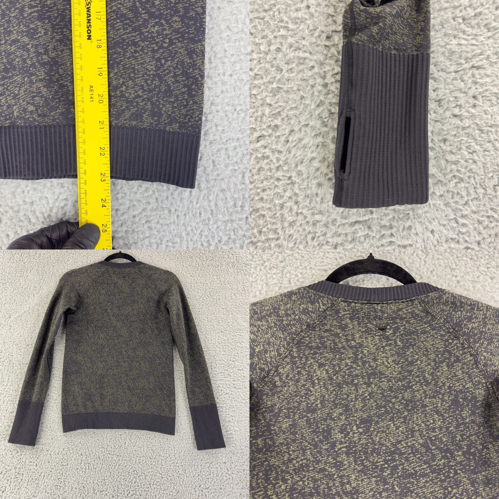 Lululemon Lululemon Rest Less Top Womens Medium Black Armory Long Sleeve Pullover Stretch Size M / US 6-8 / IT 42-44 - 8 Thumbnail