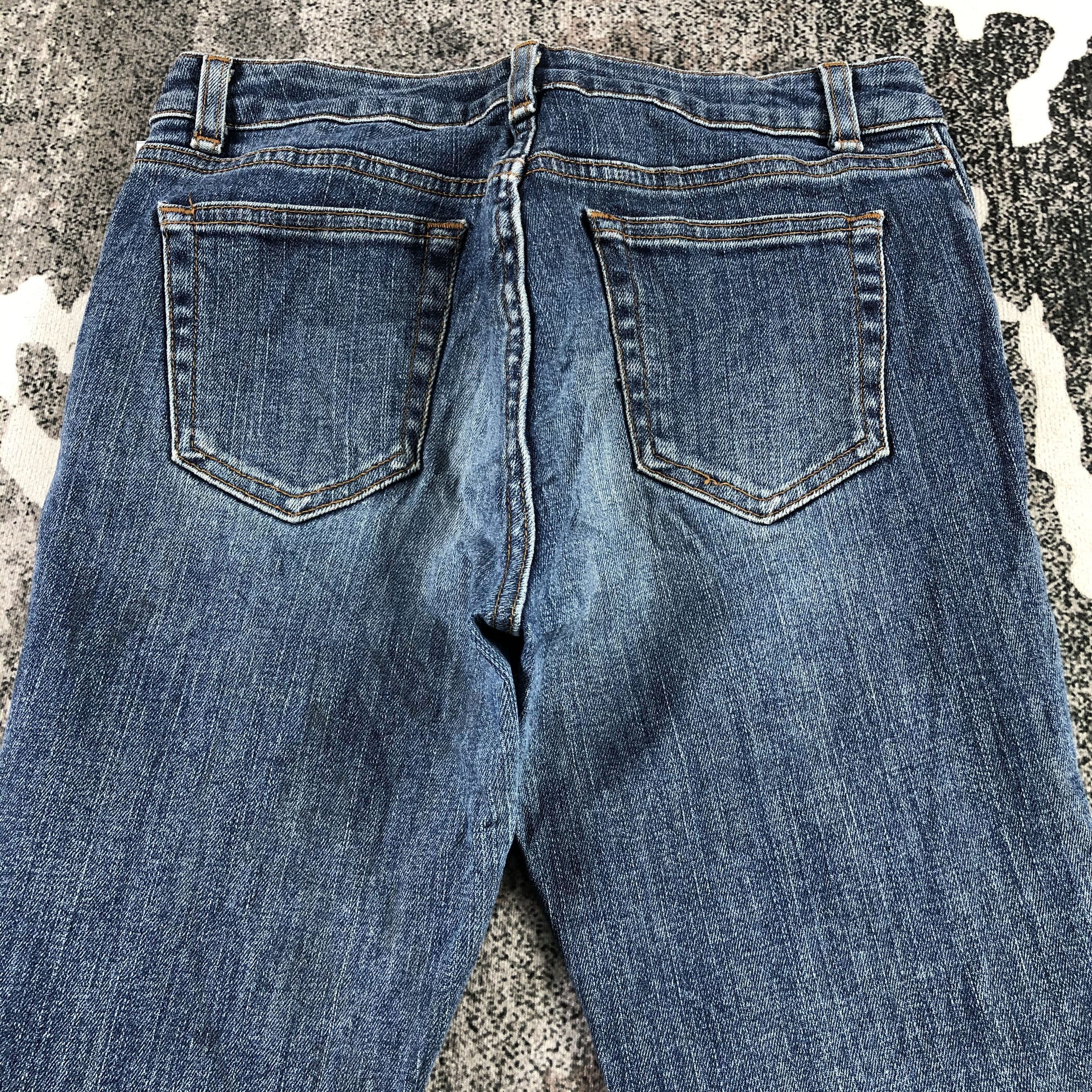 Japanese Brand Brappers Nudist Jeans Blue Wash Flare Denim KJ1344 Size 29" - 4 Thumbnail