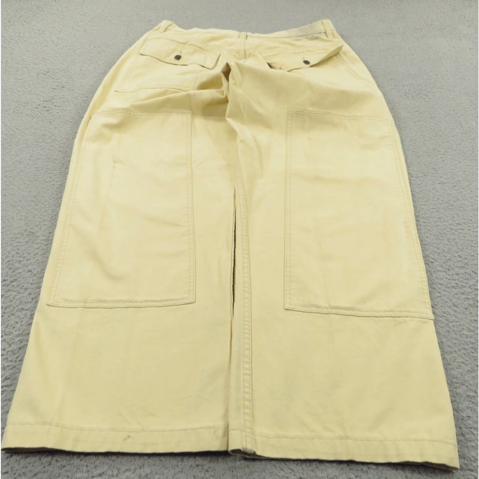 Sean John VINTAGE Sean John Baggy Pants Men 34 Carpenter Denim 30 Inseam Wide-Leg 10" Leg Opening Beige 90s Grunge Classic Mens Size US 34 / EU 50 - 2 Thumbnail