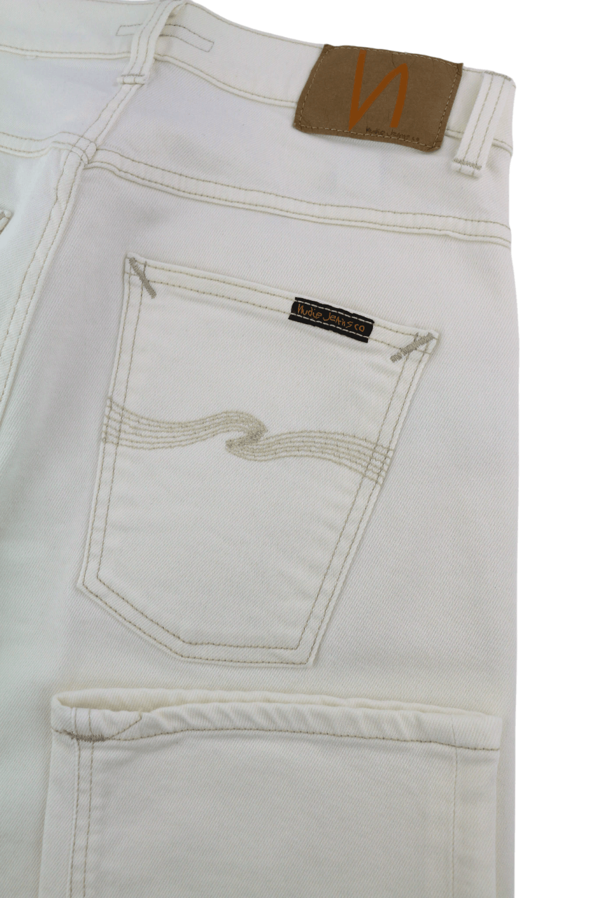 Nudie Jeans SLEEPY SIXTEN W28/L30 Ecru Denim Straight 82680 Size US 28 / EU 44 - 5 Thumbnail