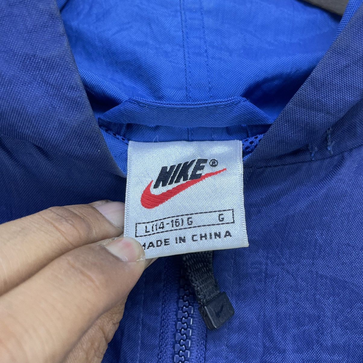 Nike 🔥Vintage Nike 90s Anorak Center Swoosh Hoody Jacket Size US S / EU 44-46 / 1 - 3 Thumbnail