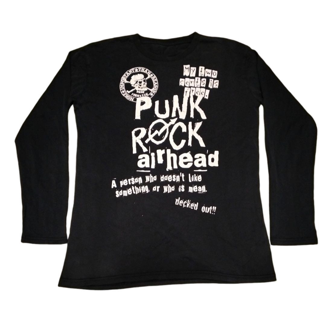 Band Tees Vintage Punk Rock Airhead Punk Long sleeve Shirt Size US L / EU 52-54 / 3 - 1 Thumbnail